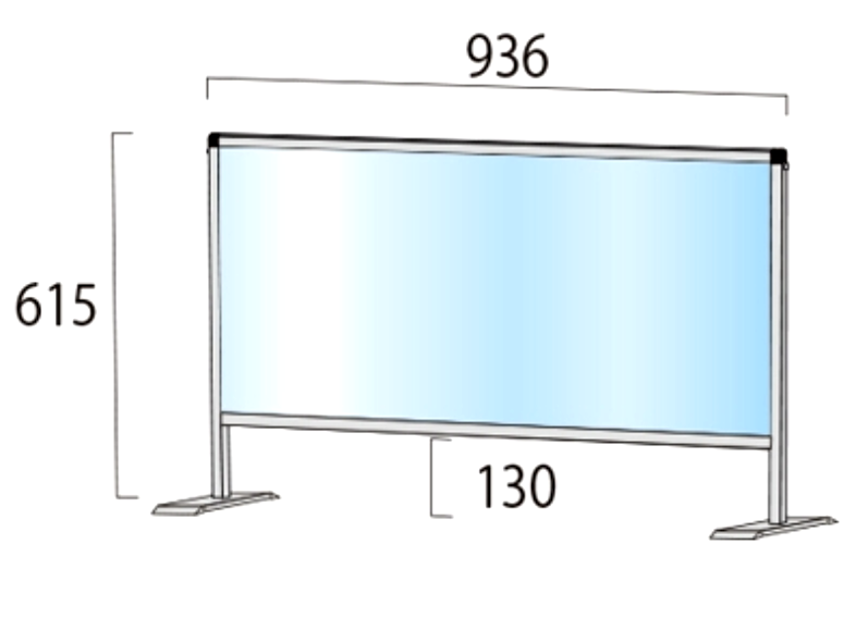 飛沫感染症対策パーテーション画像
