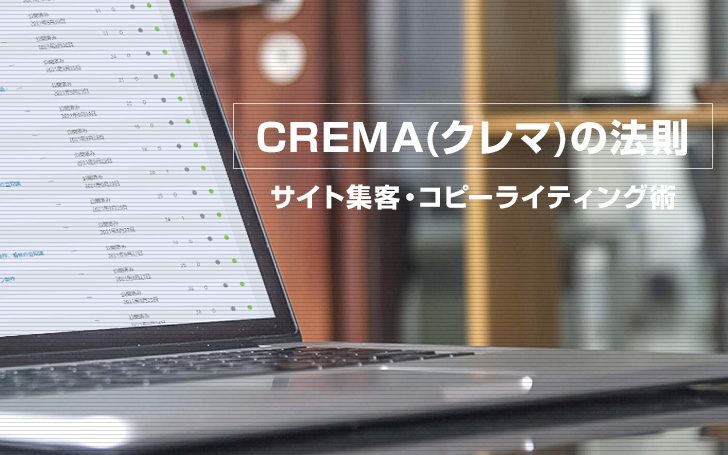 看板でも使える？『CREMA(クレマ)の法則』とは？コピーライティング術