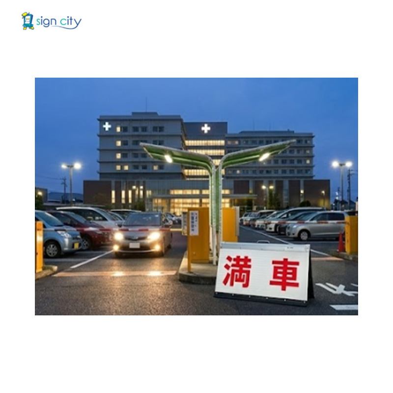 満車看板 病院