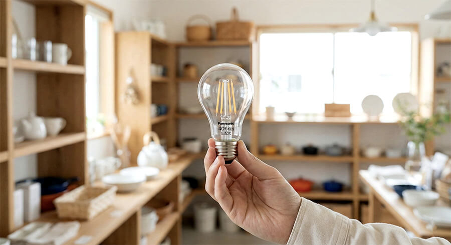 クリップライトやスポットライトのLED電球