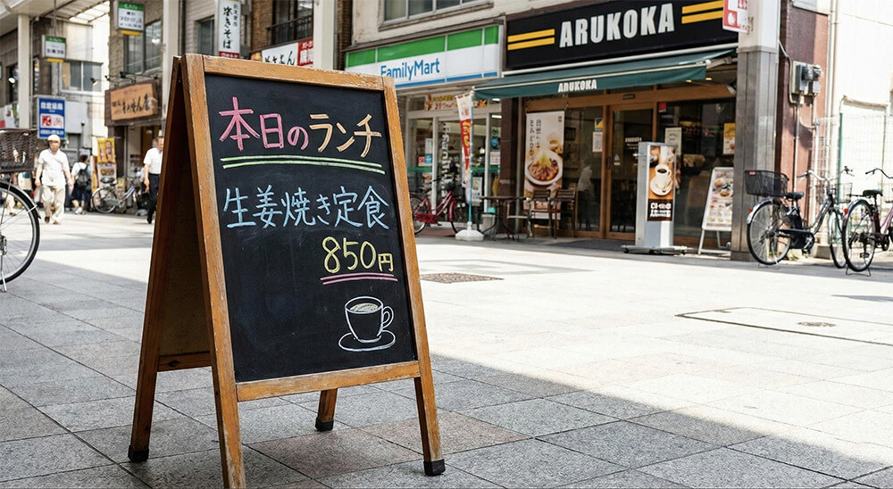 スタンド看板（A型看板）