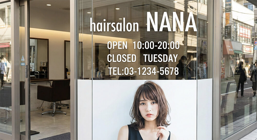 ウィンドウサイン（窓ガラスシート）