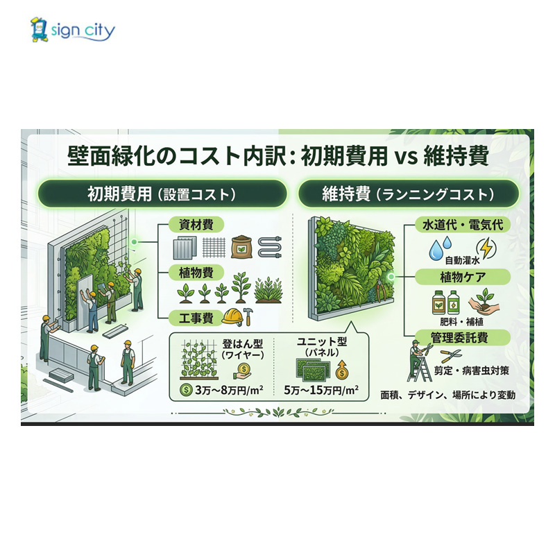 壁面緑化のコスト
