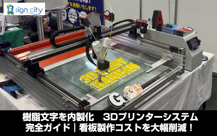 樹脂文字を内製化できる3Dプリンターシステム「CDT800 Sign」完全