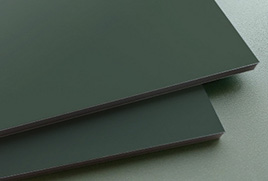 グリーンボード仕様のスチール複合板のイメージ