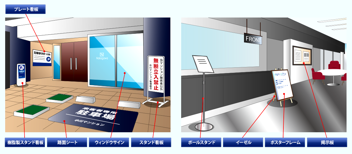 マンション／管理組合におすすめの看板一覧