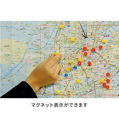 ホワイトボード】地域説明用パネル QM-TS23 四辺開閉式 900×600