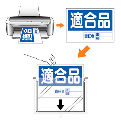安全標識／安全用品】屋内用表示スタンド 868-15A(A4横用) 片面 | 看板
