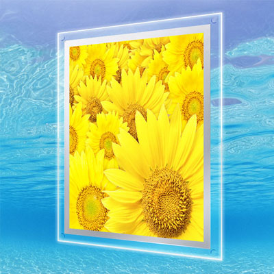 LEDライトパネル】LEDアクリルパネル 屋外用 A4 角型 昼白色 | 看板の