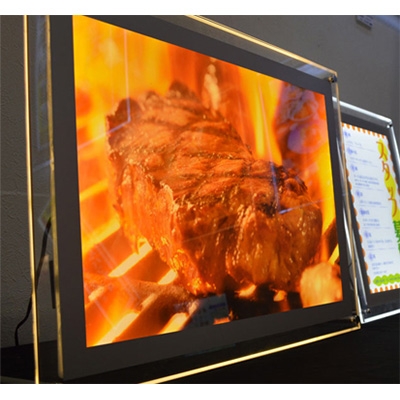 LEDライトパネル】LEDアクリルパネル 屋内用 A5 角型 電球色 | 看板の