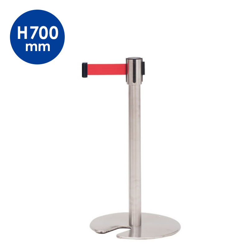 ガイドポール／パーテーション】ベルトパーティション SUS-1 (H70cm