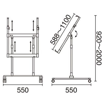 イーゼル】パネルスタンド2000タイプ TPS-FX (自在) 52572*** | 看板の