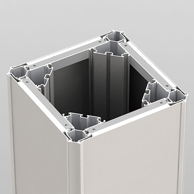 自立看板】四面体サイン クアトロ 抜き文字内照 QRX-4521-L LEDランプ