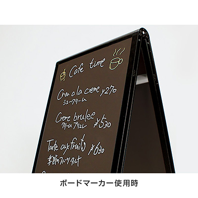 希少 四国工芸 Black NOA 鏡 インテリア サイン 看板 ガレージ スタンド看板】アルモード マーカースタンド 2609 450X600