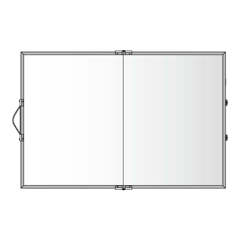 ホワイトボード】折りたたみKYボード 持ち運びスチールホワイト MBV231