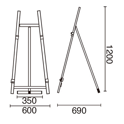 屋外イーゼルイーゼル　新品 楽天市場】イーゼル 屋外の通販