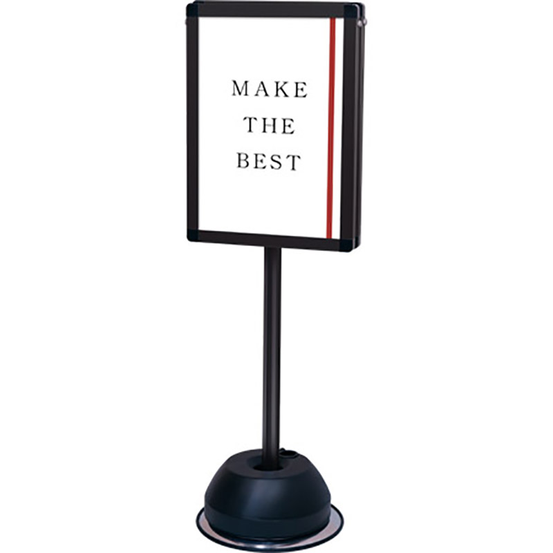 スタンド看板】屋外ポールサインスタンド A3両面 ブラック BOPSS-A3R