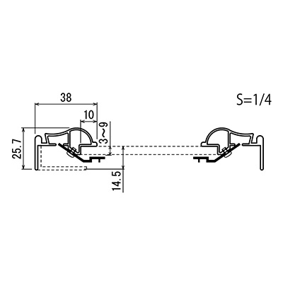 フレーム／看板枠／展張金具】ディスプレイフレーム 534KK B3 グリーン