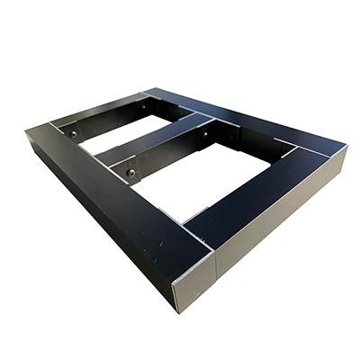 建材】KP-30カラーシリーズ KP-30×1.5用 T型ブラケット ブラック