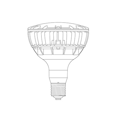 看板照明】LEDランプ 昼白色5000K LDR100-200V28N8-H/E39-45WH3