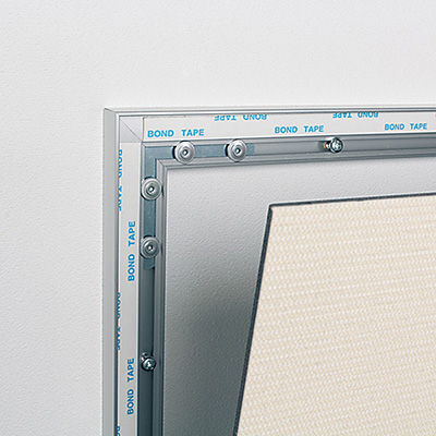 掲示板】アルモード 掲示ボード 694 シルバー/ボードアイボリー 屋内用