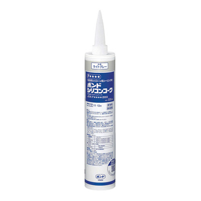 作業用品】ボンド シリコンコーク ライトグレー 330ml 60本入り | 看板