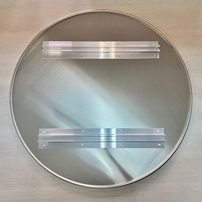 【建材】平リブ付アルミカール板 丸板 t1.0mm φ450mm | 看板の激安通販ならサインシティ