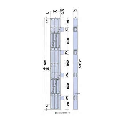 袖（突出し）看板】三和サインワークス 押縁ステン872 LLT69-87 W800