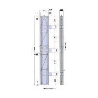 青いストリート立看板(板付)　24mm合板 (高さ82cm幅44cm) 青いストリート立看板(板付) 24mm合板 (高さ82cm幅44cm)