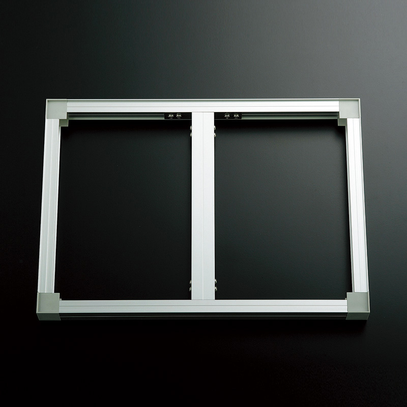 フレーム／看板枠／展張金具】土台フレーム 670KK シルバー 屋外用