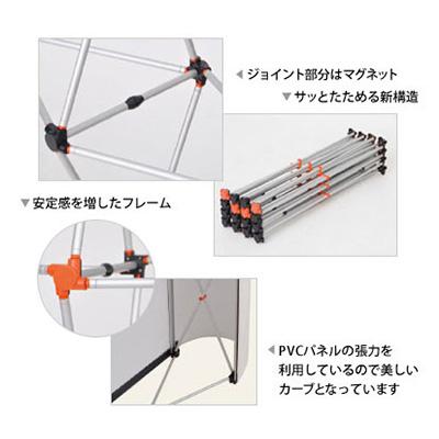 イージーシステムパネル 折りたたみ式 署名サイン 格納式