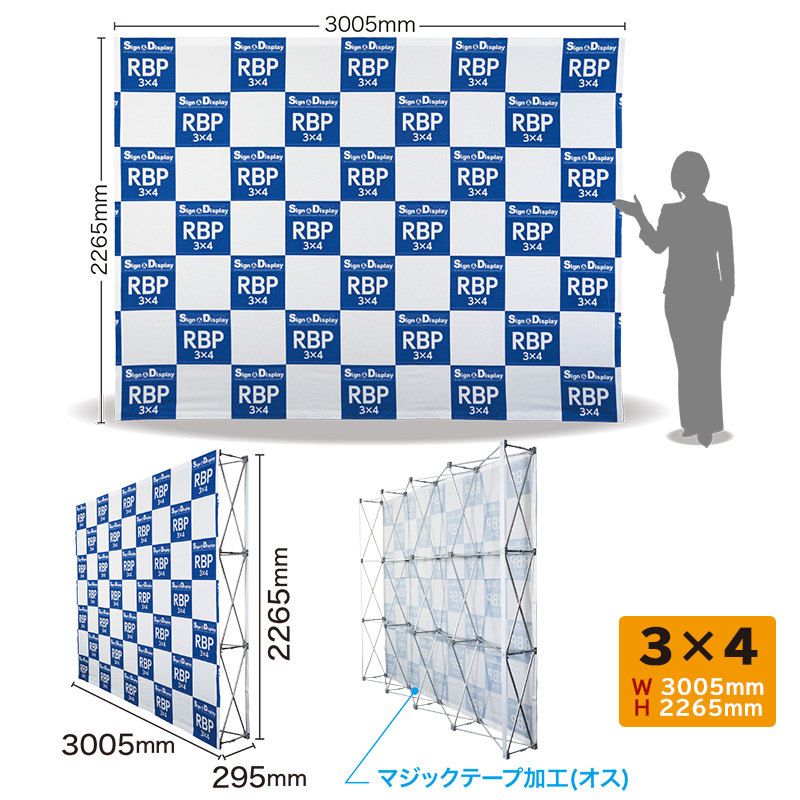 らくらくバックパネル 3×4