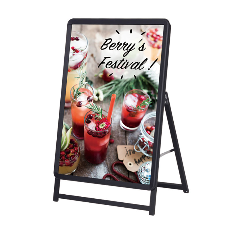 スタンド看板】グリップA A1 ロー 片面 ブラック 52667A1B | 看板の