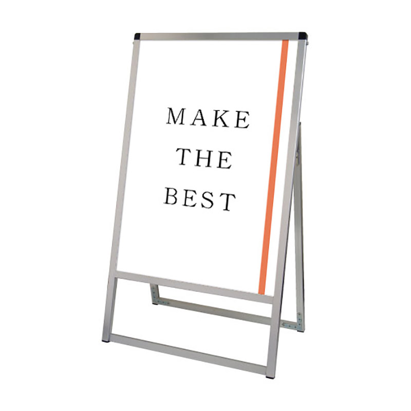 スタンド看板】バリウススタンド看板 A2 片面 シルバー VASKAC-A2K