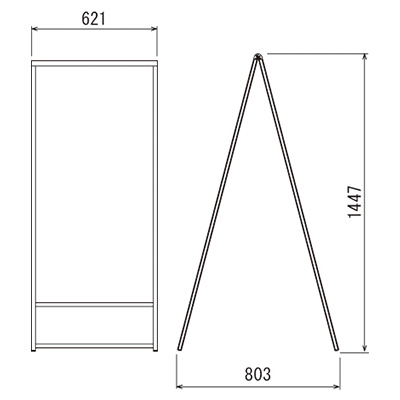 スタンド看板】アルモード スタンド看板299 W600×H1200 両面