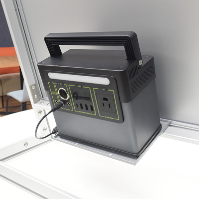 電飾スタンド看板】バッテリー付 屋外用L型LEDスタンドパネル A1片面