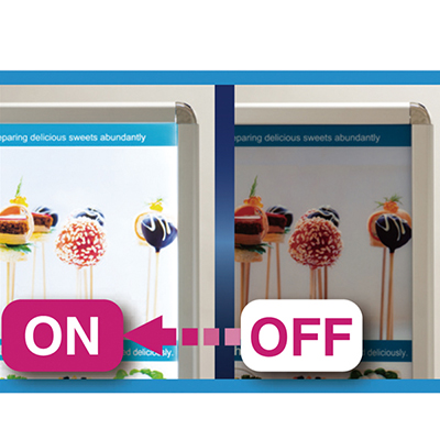 電飾スタンド看板】LEDグリップA B1 片面 ブラック 39412BLK | 看板の