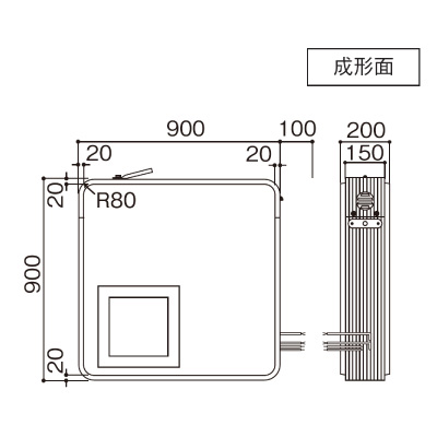 袖（突出し）看板】三和サインワークス 303 空満パーキング LEDダブル