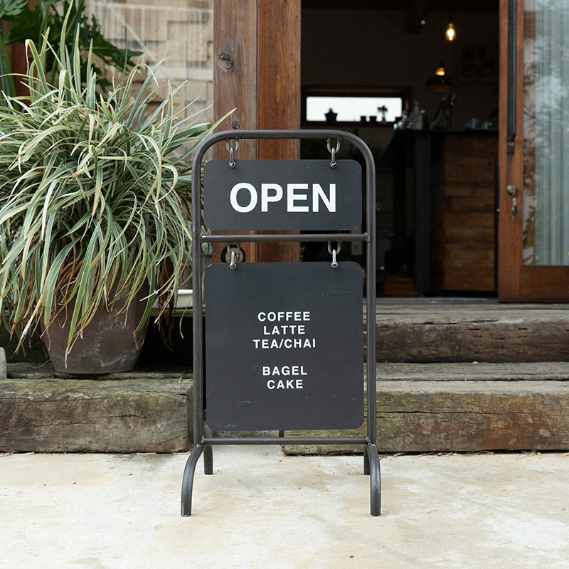 スタンド看板】Diner Signboard BLACK | 看板の激安通販サインシティ