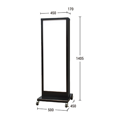 電飾スタンド看板】LED電飾スタンド看板 K-108 シルバー | 看板の激安