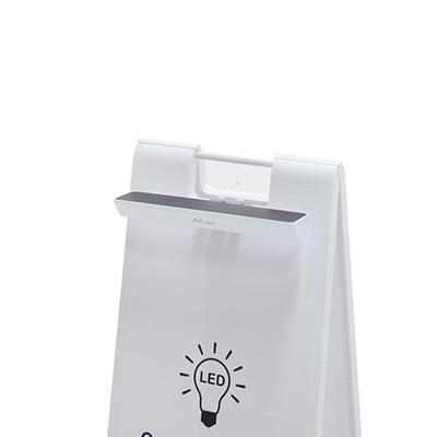 スタンド看板】ソーラーライト付 スタンドプレート SP-968LS ホワイト