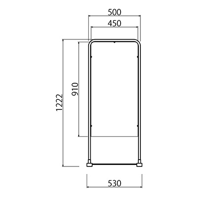 スタンド看板】チャオBL ブラック | 看板の激安通販サインシティ【看板