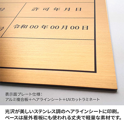 銅板(？)アルミ板(？)額装【ヴィンテージ品】 かたちラボ 寄贈プレート M 230×60 ステンレス調 シルバー 記念
