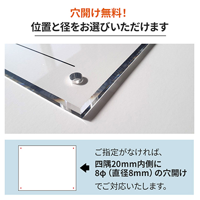 壁面看板】解体工事業者登録票 アクリル 透明 W450×H350mm | 看板の