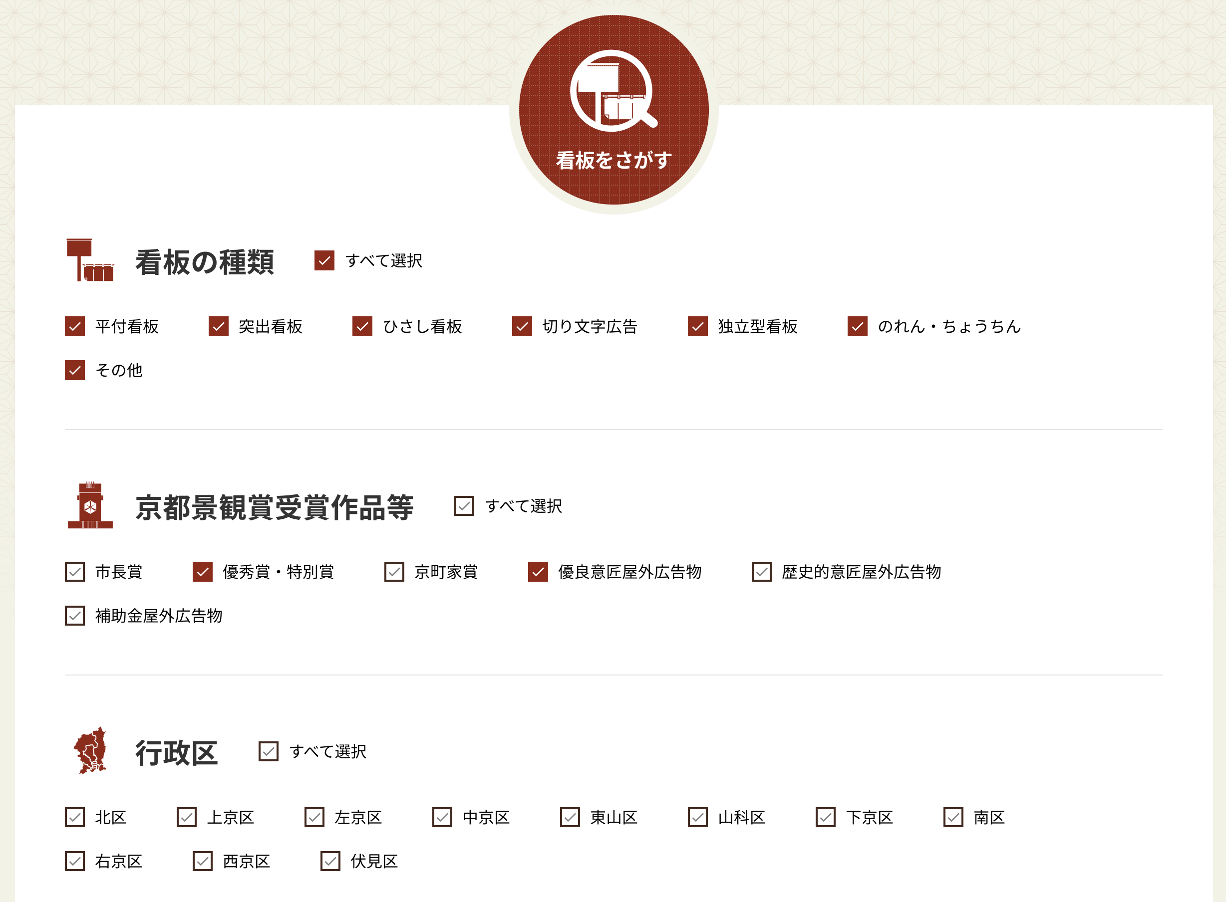京都景観賞受賞サイト