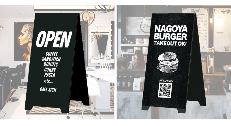 サロン看板デザイン・スチールサイン03