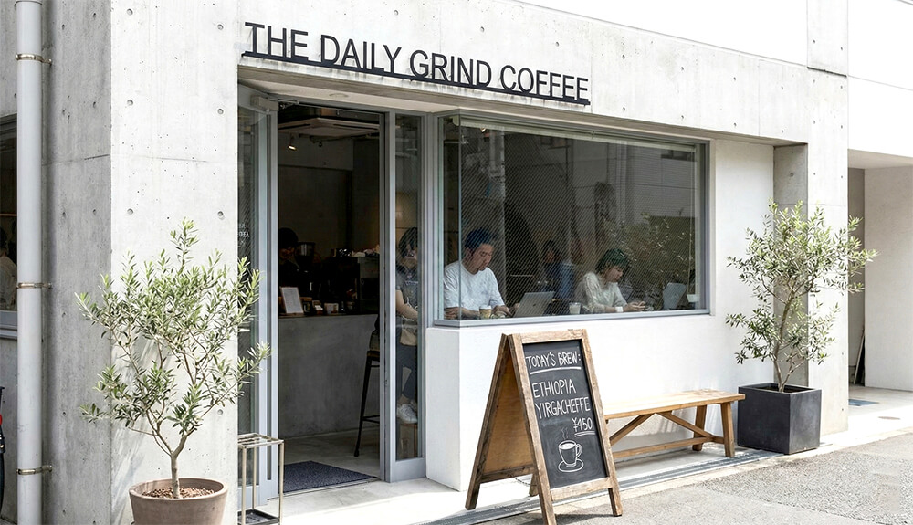 横浜郊外 カフェ看板 木製A型スタンド看板 ナチュラル 手書き風