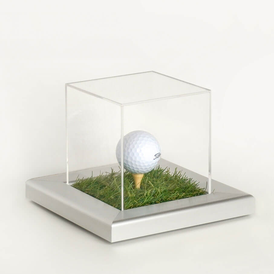 ゴルフボールケース 黒別珍×オークフレーム