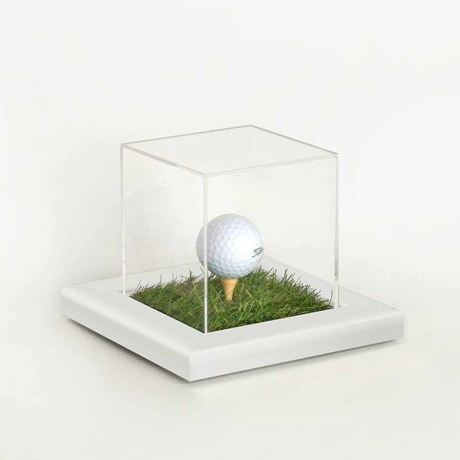 ゴルフボールケース 黒別珍×ゴールドフレーム