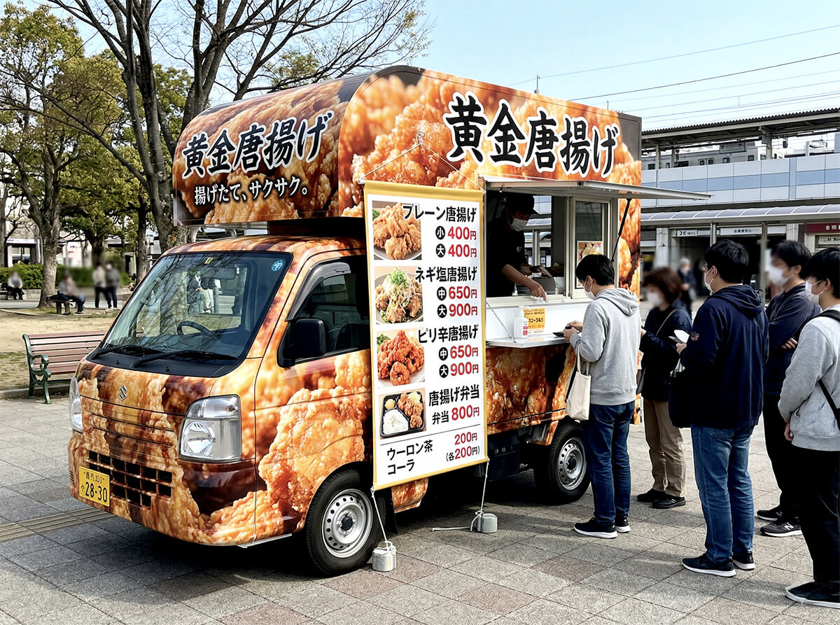 キッチンカーのフレーム キッチンカー看板製作no.1【事例ご紹介中！】 | 看板の激安通販サイン